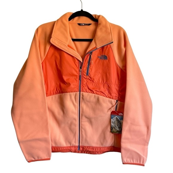 The North Face Mcellison Orange Fleece Jacket Size Large NWT - Picture 3 of 13